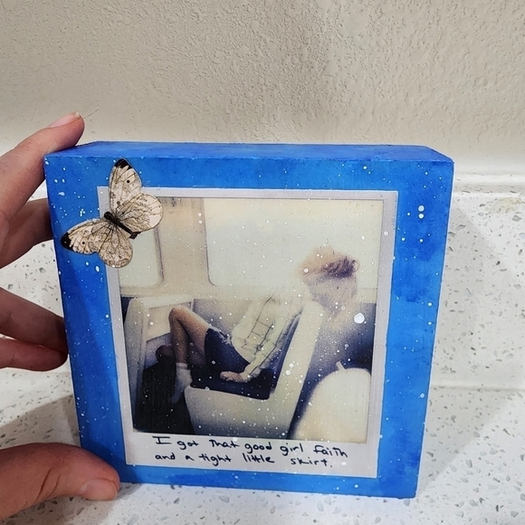 Taylor Swift 1989 Polaroid Inspired Block Art - Picture 6 of 6